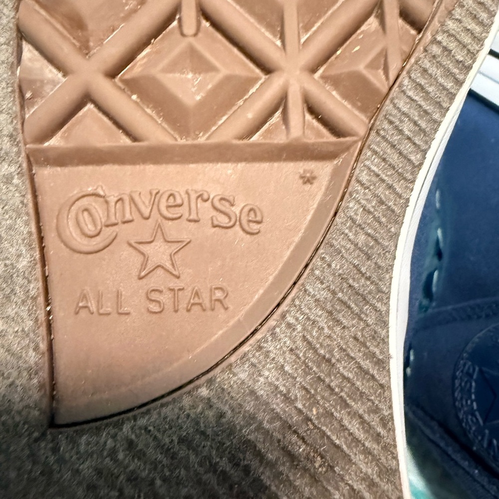 Converse Men’s Navy High-Top Sneakers - Picture 8 of 10